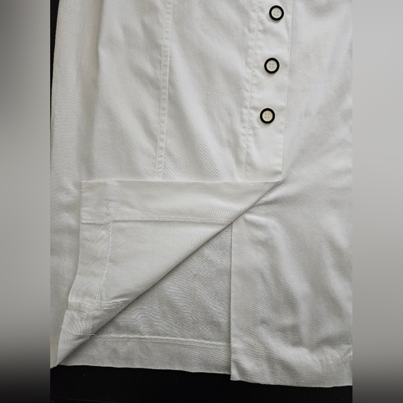 NWT - Cotton Stretch Courtenay White Pencil Skirt - Size 12 - Picture 3 of 7